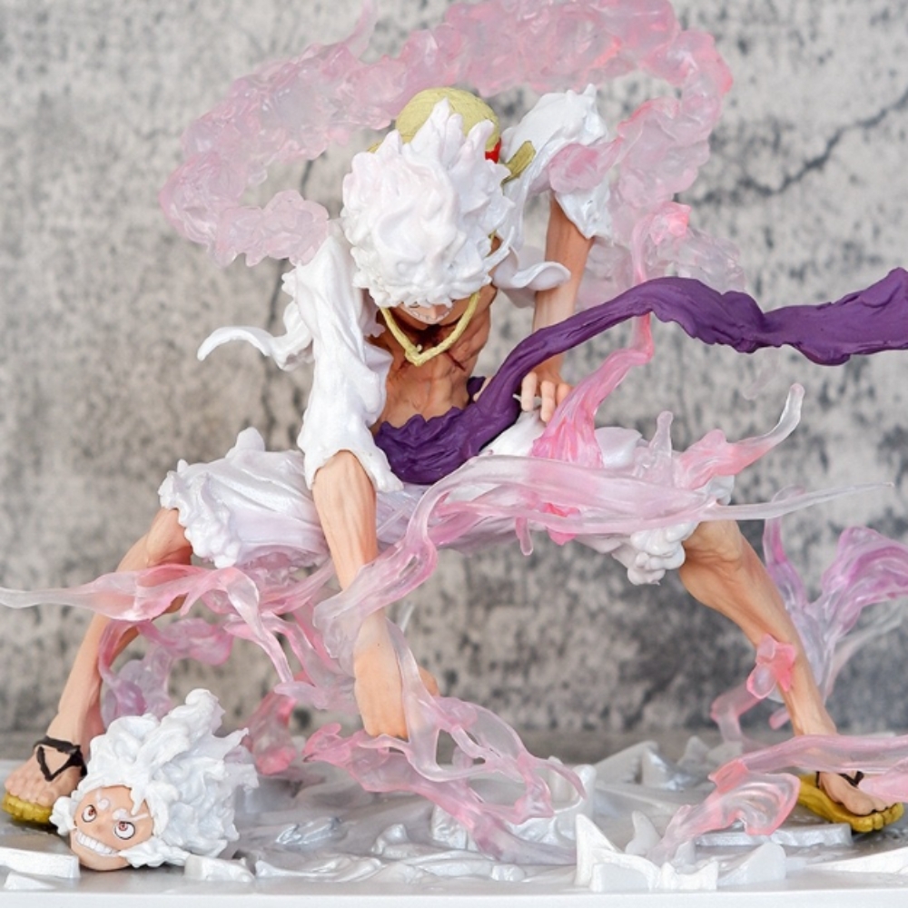 Mô Hình OnePiece luffy gear 5 trạng thái chiến đấu ( đầu thay thế) - cao 23.5cm - nặng 710gram - Figure One Piece - Hộp Màu - K16-T4-S4  (F-13)