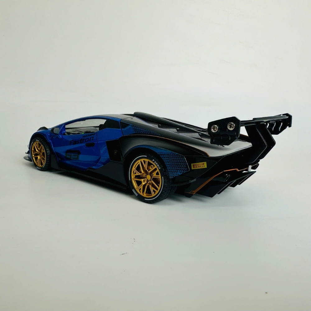Mô Hình xe lambogini xanh đua tỉ lệ 1:24 Hợp kim có thể mở cửa - bánh sau chạy cót - Dài 22cm - cao 5.5cm - nặng 800gram - Figure Oto - FULL BOX : box màu - SKU : oto403 - n3-k6-t3-s4