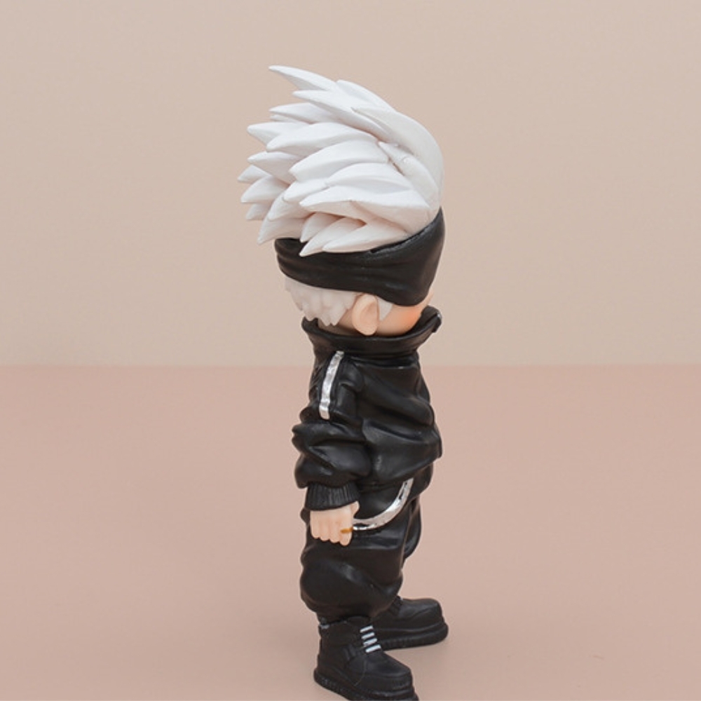 Mô Hình Gojo Satoru bịt mắt dáng đứng - Cao 14.5cm - nặng 150Gram - bọc túi OPP - Hộp Màu - Figure anime Jujutsu Kaisen - N1-K38-T1-S3