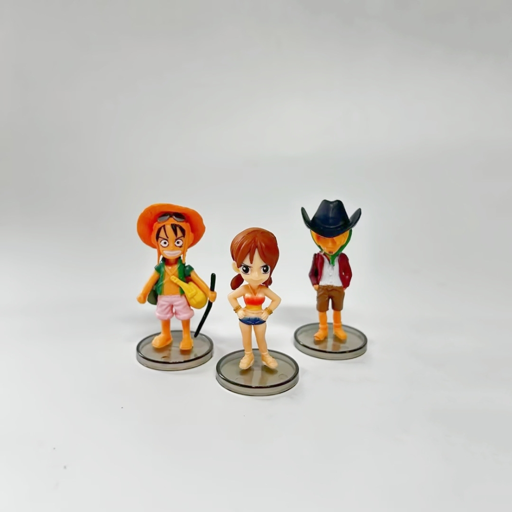 Mô Hình OnePiece bộ 9 nhân vật team luffy - cao 5-7cm - nặng 223gram - Figure One Piece - Bọc Túi Opp - No Box n3-st2