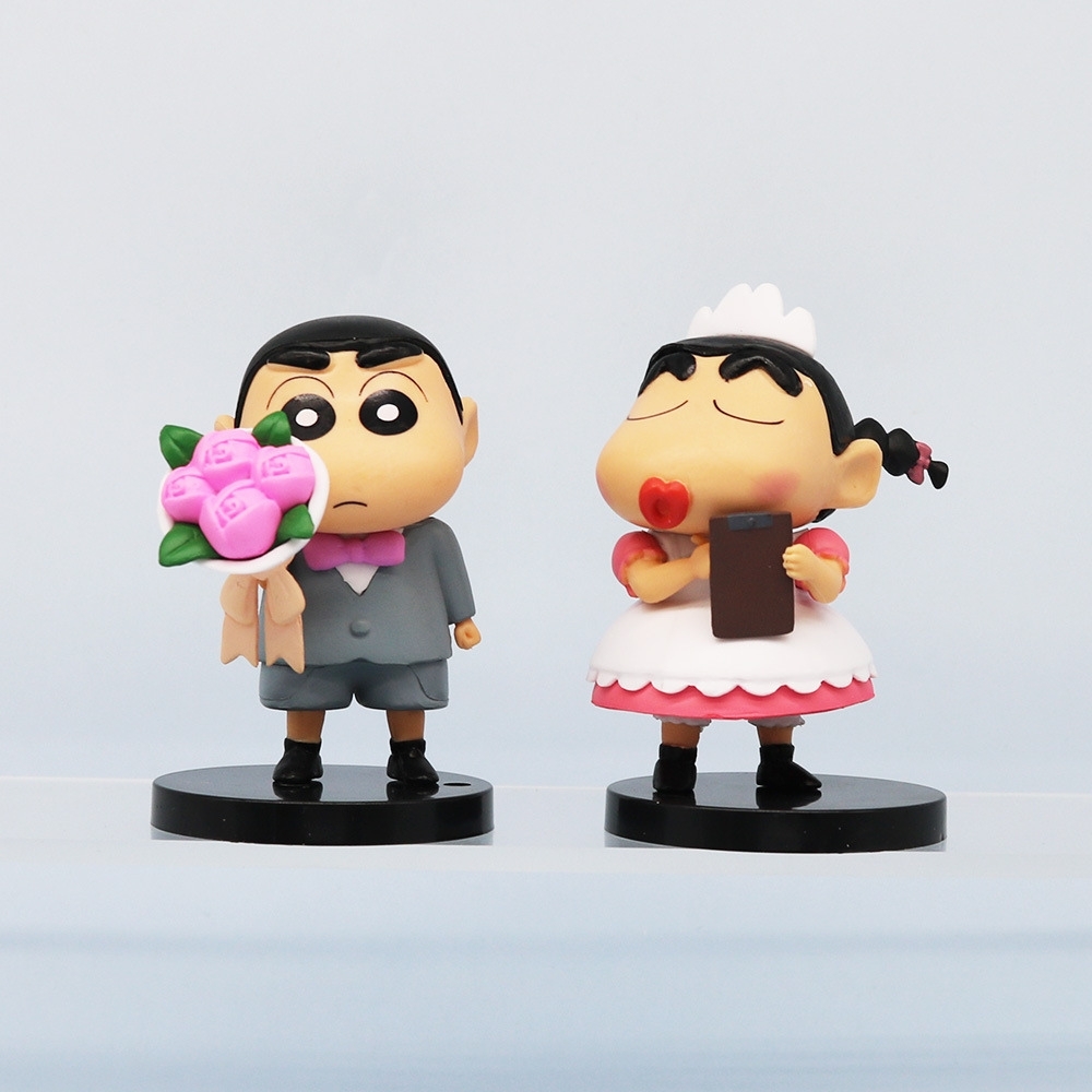 Mô Hình bộ 6 Shin bút chì cosplay - Cao 7-10cm - nặng 300gram - Figure Cậu Bé Bút Chì - bọc túi OPP - Hộp Màu - HM126 N3-K34-T2-S1