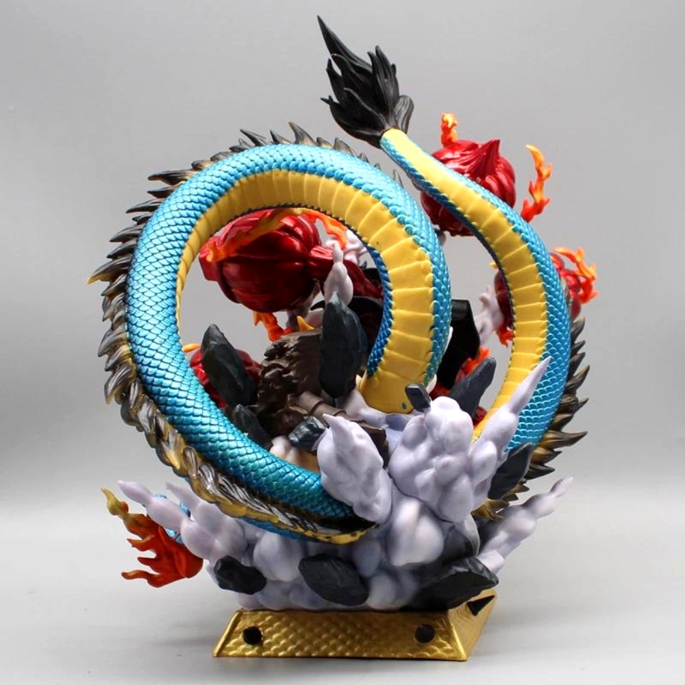Hàng Thanh Lý Đã Qua Sử Dụng - Mô Hình One Piece Luffy đại chiến Kaido - Cao 20cm - nặng 2kg2 - Figure OnePiece - box màu -
