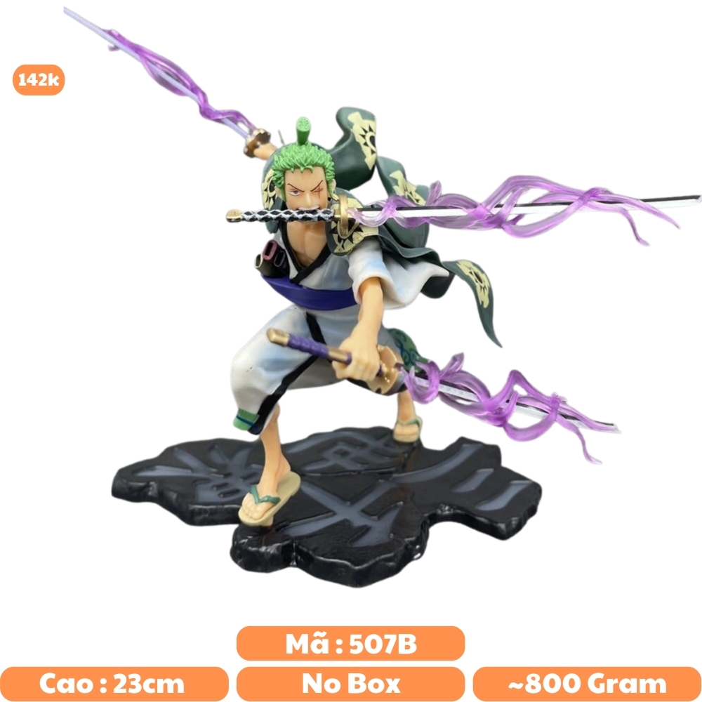 Mô hình đồ chơi - Zoro Wano mẫu mới 3 vòng hắc kiếm -  One Piece - No box - N4-K14