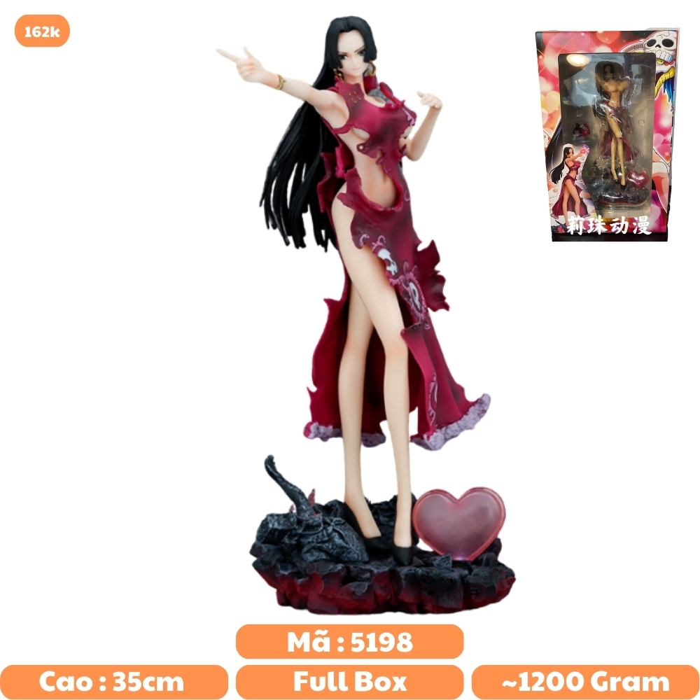 Mô Hình Đồ Chơi - Boa Hankcock siêu gợi cảm có led - Cao 35cm - Nặng 1200 gram - OnePiece - Có Hộp Màu - N1-K50-T5-S1