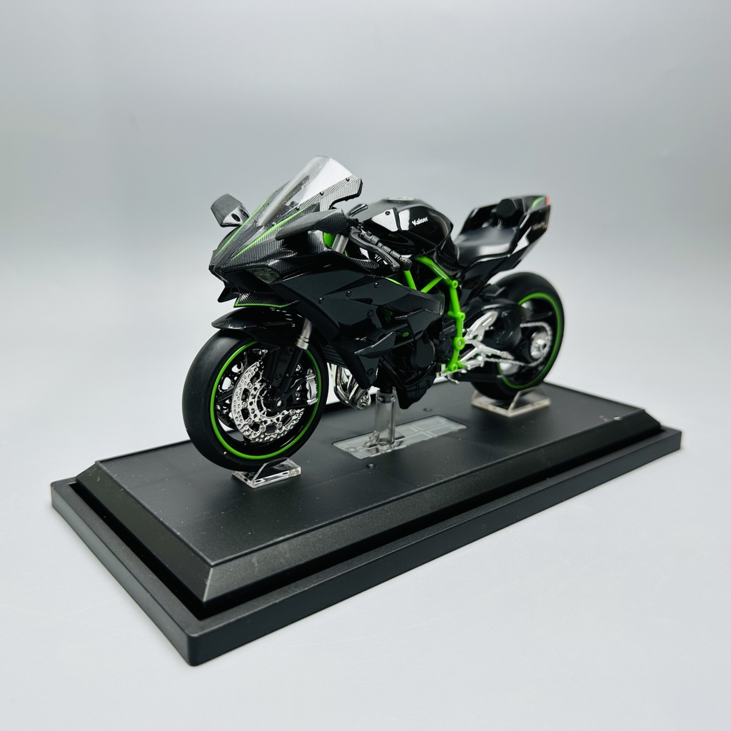 Mô Hình Xe máy ninja H2R 1:12 Hợp kim - Có tiếng - đèn pha sáng - Dài 17.5cm - rộng 6.5cm - cao 10cm - nặng ~ 700gram - FULL BOX : box màu SKU : oto152