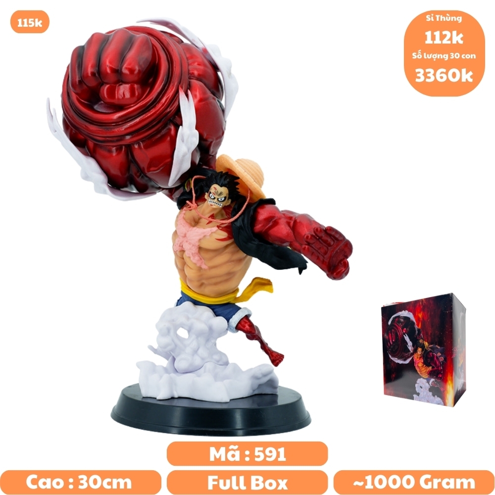 Mô hình đồ chơi - Luffy gear 4  snake man - One Piece - Có Hộp Đẹp - N5