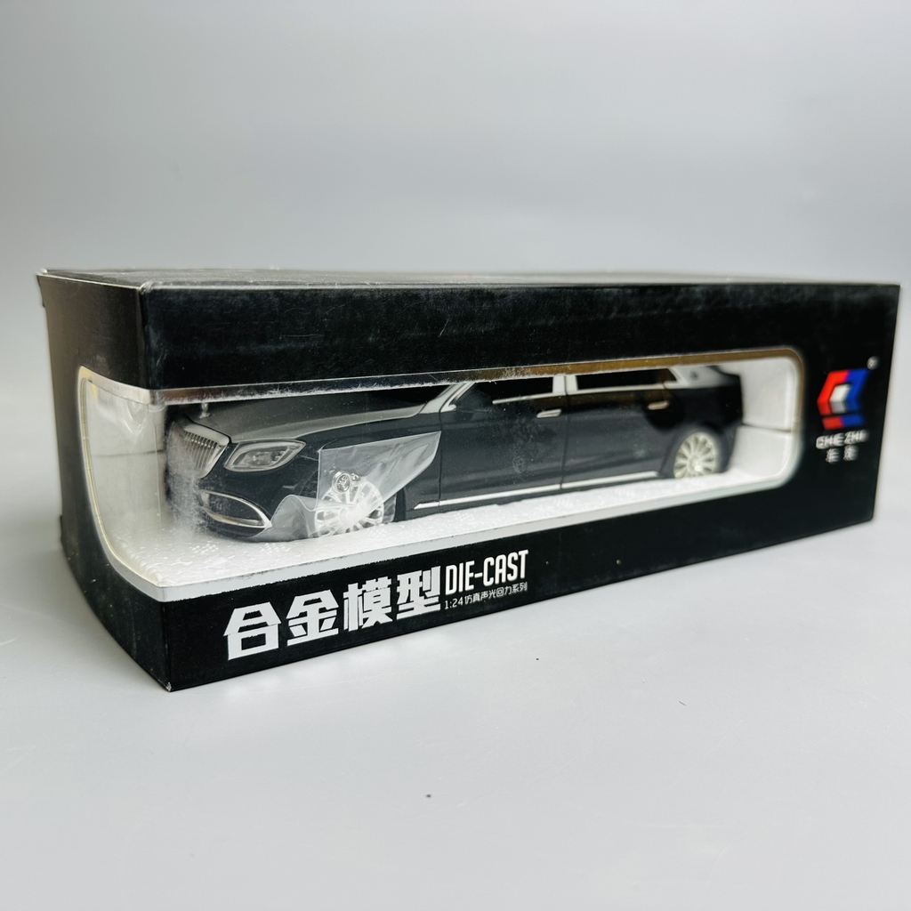 Mô Hình xe mẹc maybach đen xám tỉ lệ 1:24 Hợp kim có thể mở cửa - bánh sau chạy cót - Dài 21cm - rộng 9cm - cao 5cm - nặng : 1000gram - FULL BOX : box màu SKU : oto298 - K63-T3-S3