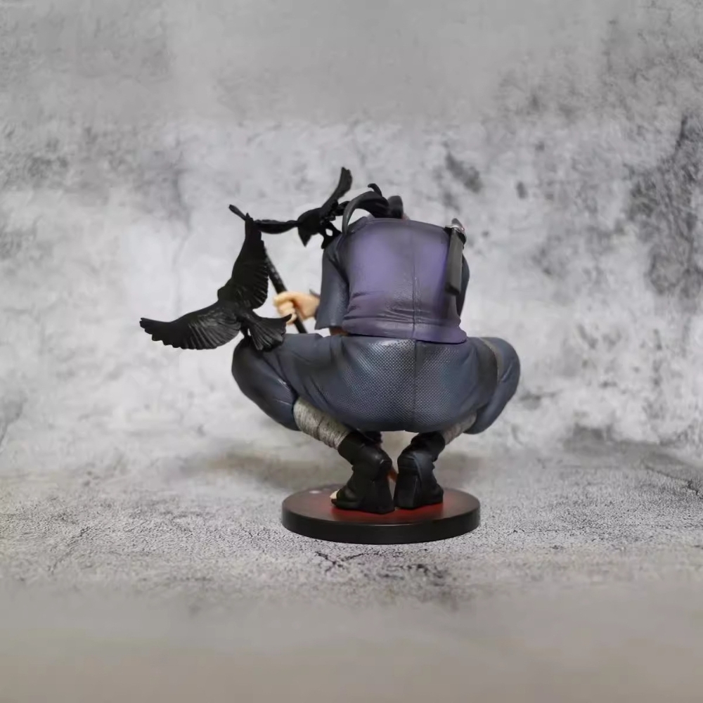 Mô hình Naruto Itachi Akatsuki dáng ngồi chiến đấu - Cao 13cm - nặng 400gram - Figure Naruto - Full Box N4-K15