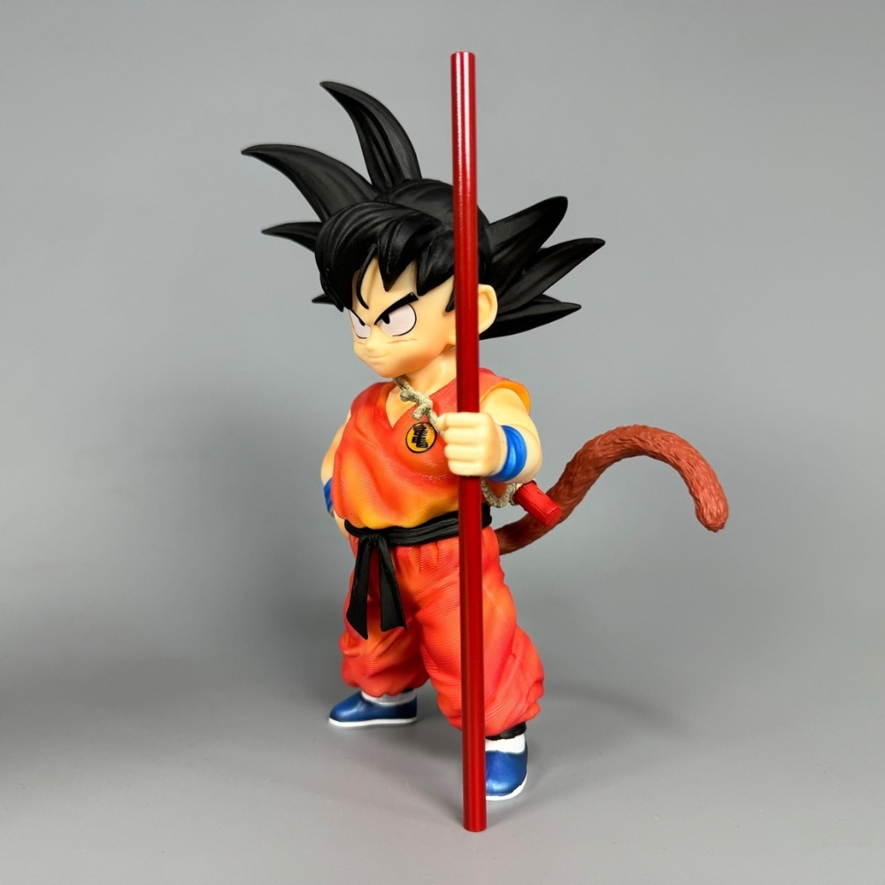 Mô Hình Songoku kid cầm gậy dáng đứng - Cao 20cm - Nặng 300gram - No Box - Figure anime Dragon ball