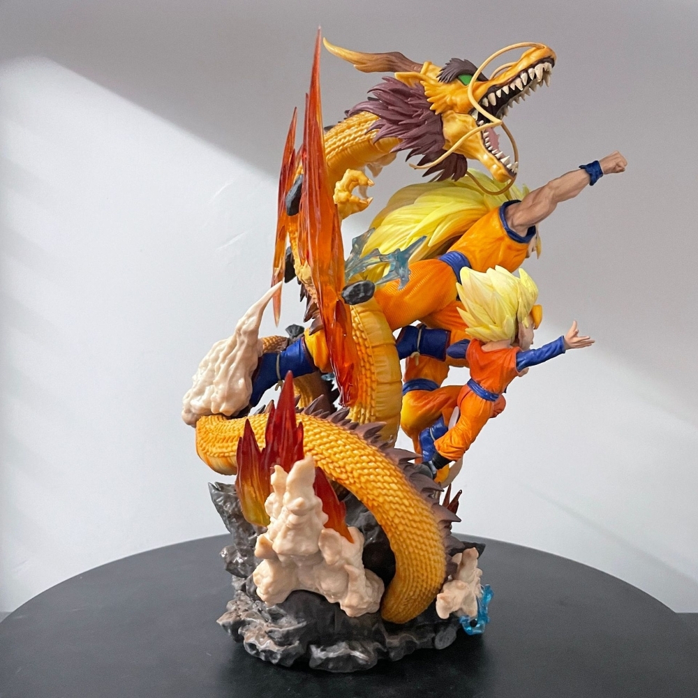 Mô hình DragonBall SonGoku Gohan Goten trạng thái chiến đấu - Cao 28cm -nặng 1500gram - Dragon Ball - Full Box N1-K37-T3-S8