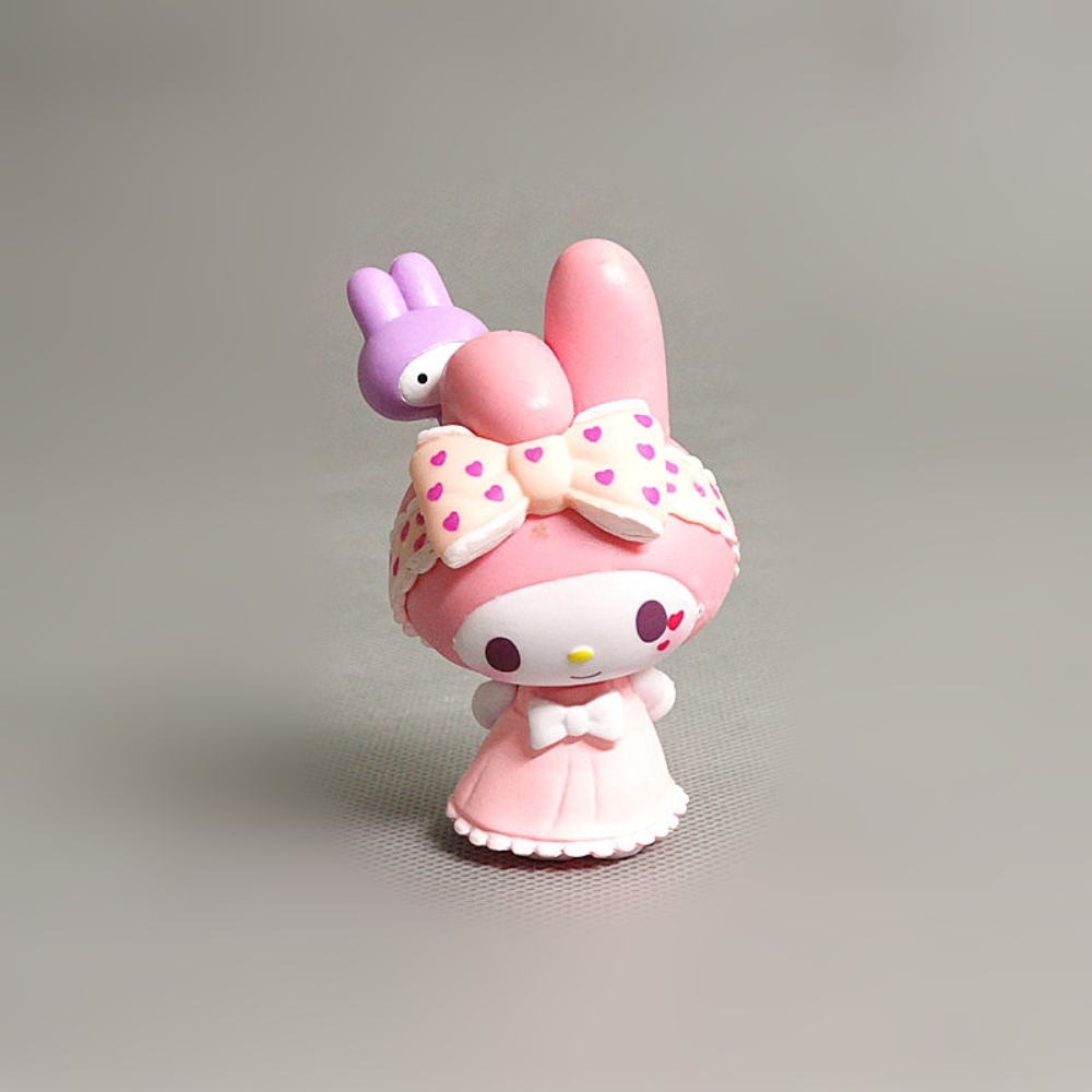 Mô hình kuromi Bộ 6 Melody Kuromi - Blind Box - cao 6-8cm - Nặng 50gram - Bọc Túi - Hộp Màu - N3-K47-T2-S1