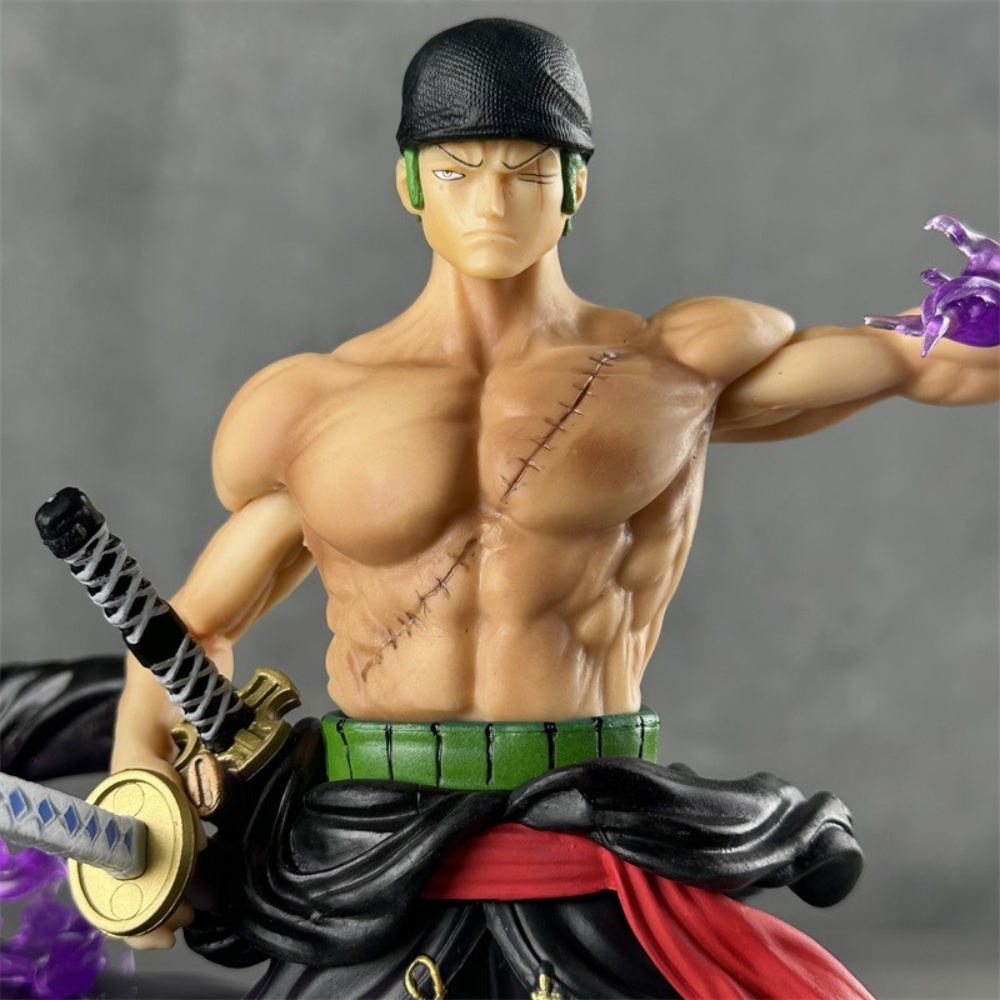 Mô Hình OnePiece Zoro enma - Cao 31.5cm - nặng 1350gram  - Phụ kiện : Kiếm + bán thân , Figure OnePiece -  có hộp màu K12-T4-S4