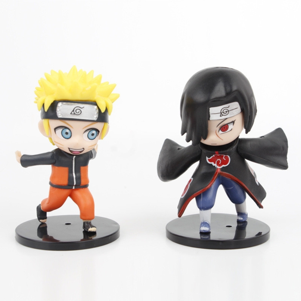 Hàng Cao Cấp - Mô hình Naruto Bộ 6 các nhân vật Naruto Bản B - Cao 9 - 10cm - nặng 100gram - Figure Naruto - No Box - N3-K38-T2-S2