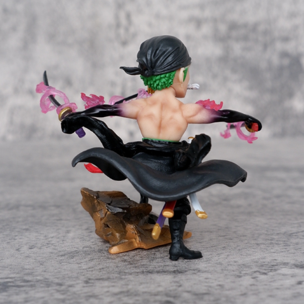 Mô Hình OnePiece Zoro G5 chibi - cao 8cm - nặng 100gram - Hộp Màu - Figure One Piece -  N1-K50-T3-S3