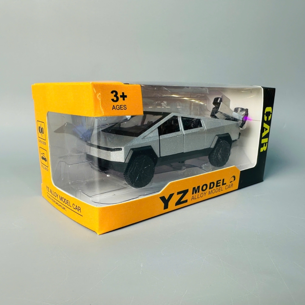 Mô Hình xe Tesla xám tỉ lệ 1:36 Hợp kim có thể mở cửa - bánh sau chạy cót - Dài 11cm - rộng 5cm - cao 5cm - nặng : 500gram - FULL BOX : box màu SKU : oto436 - K66-T2-S9
