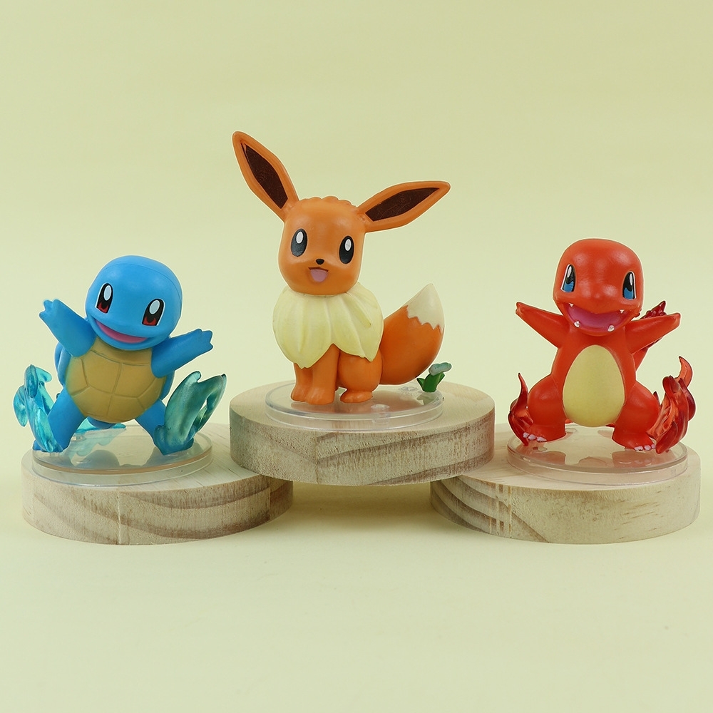 Hàng Cao Cấp -  Mô Hình POKEMON Bộ 6 Pokemon có đế - Cao 5-8cm - Nặng 600gram - Pokemon - No Box - Bọc Túi OPP