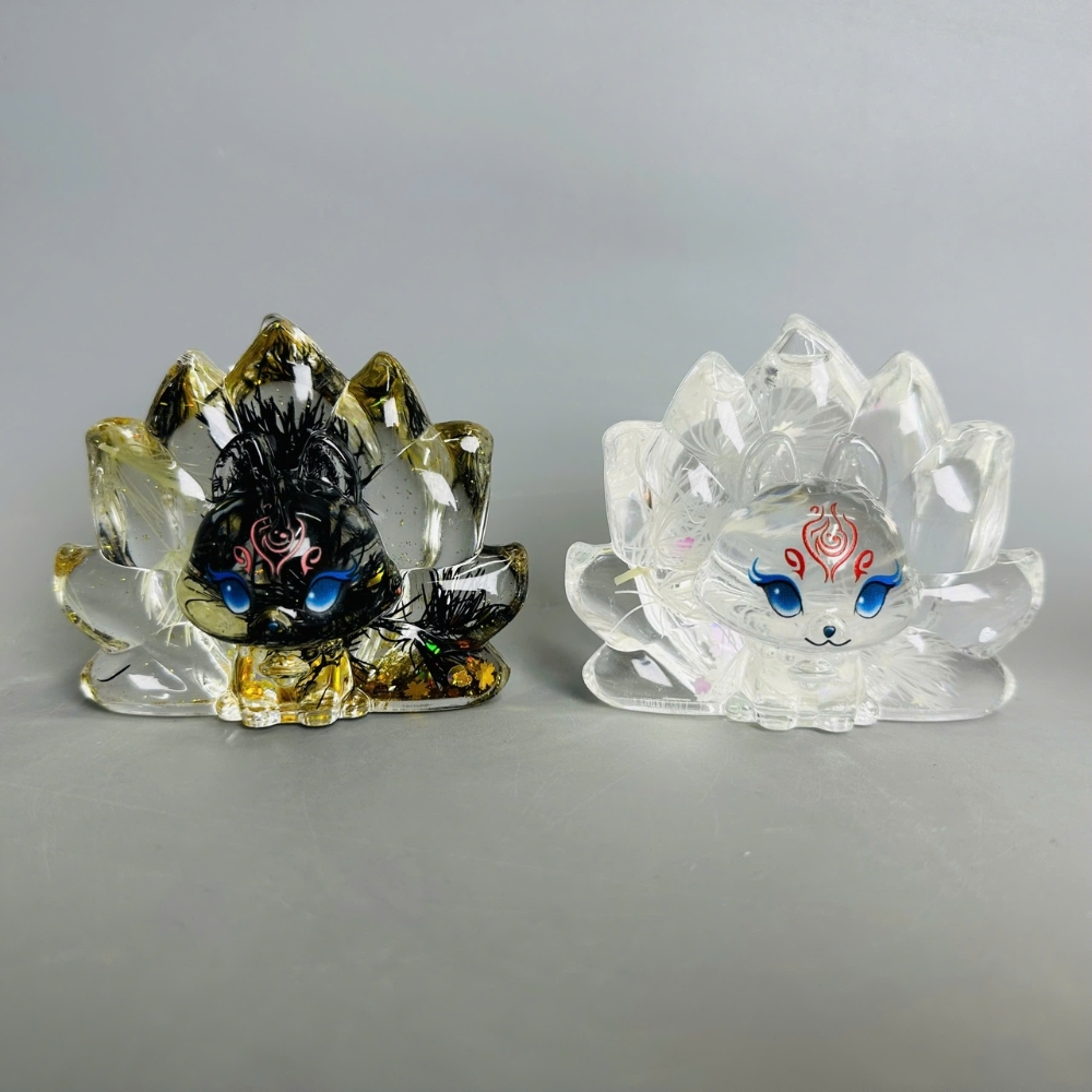 Mô hình charm hồ ly size to kích thước cao : 7.5cm nhiều màu decor siêu xinh - no box