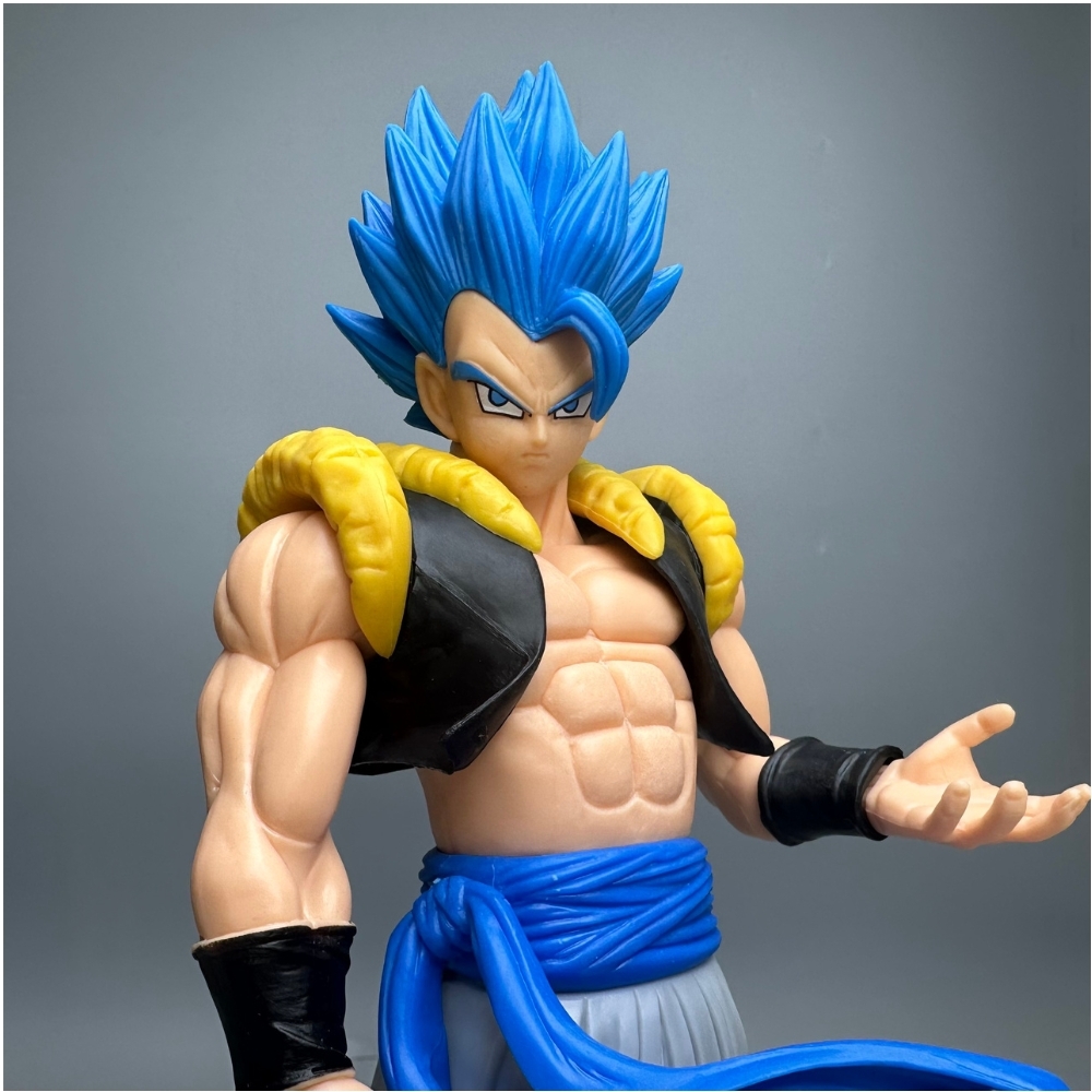 Mô hình đồ chơi gogeta tóc xanh giơ tay hàng siêu chất - Dragon Ball - No Box - N4-K8-BL3 - N1-K6-T1-S1