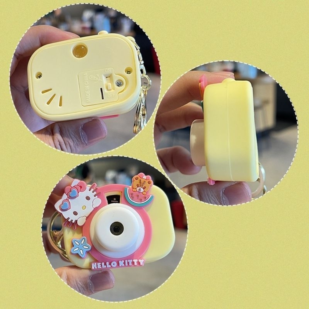 móc khóa máy ảnh kuromi nhiều màu - có thể chiếu sáng - cao 5.8cm dài : 5.4cm - nặng : 50gram - boc túi - no box