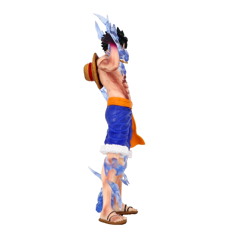 Mô hình OnePiece Luffy Haki hoa anh đào hiệu ứng xanh - Cao 24cm - nặng 180gram - Phụ kiện : Đế - Figure One Piece - No Box - K26-T1-S2