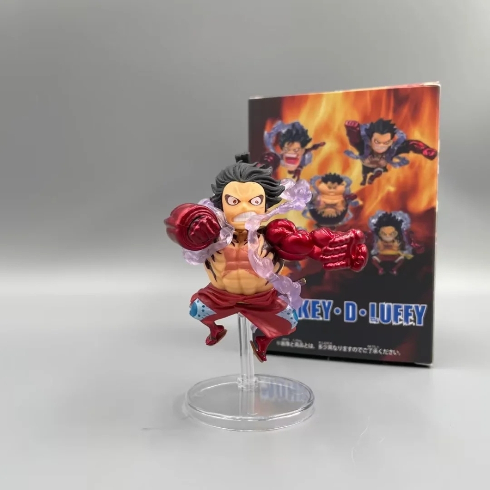 Mô hình OnePiece Bộ 5 Luffy gear 4 trạng thái Snack man - Cao 9-10cm - nặng 300gram - Phụ kiện : Đế - Figure One Piece - Bọc Túi - Hộp Màu : N3-K44-T3-S2