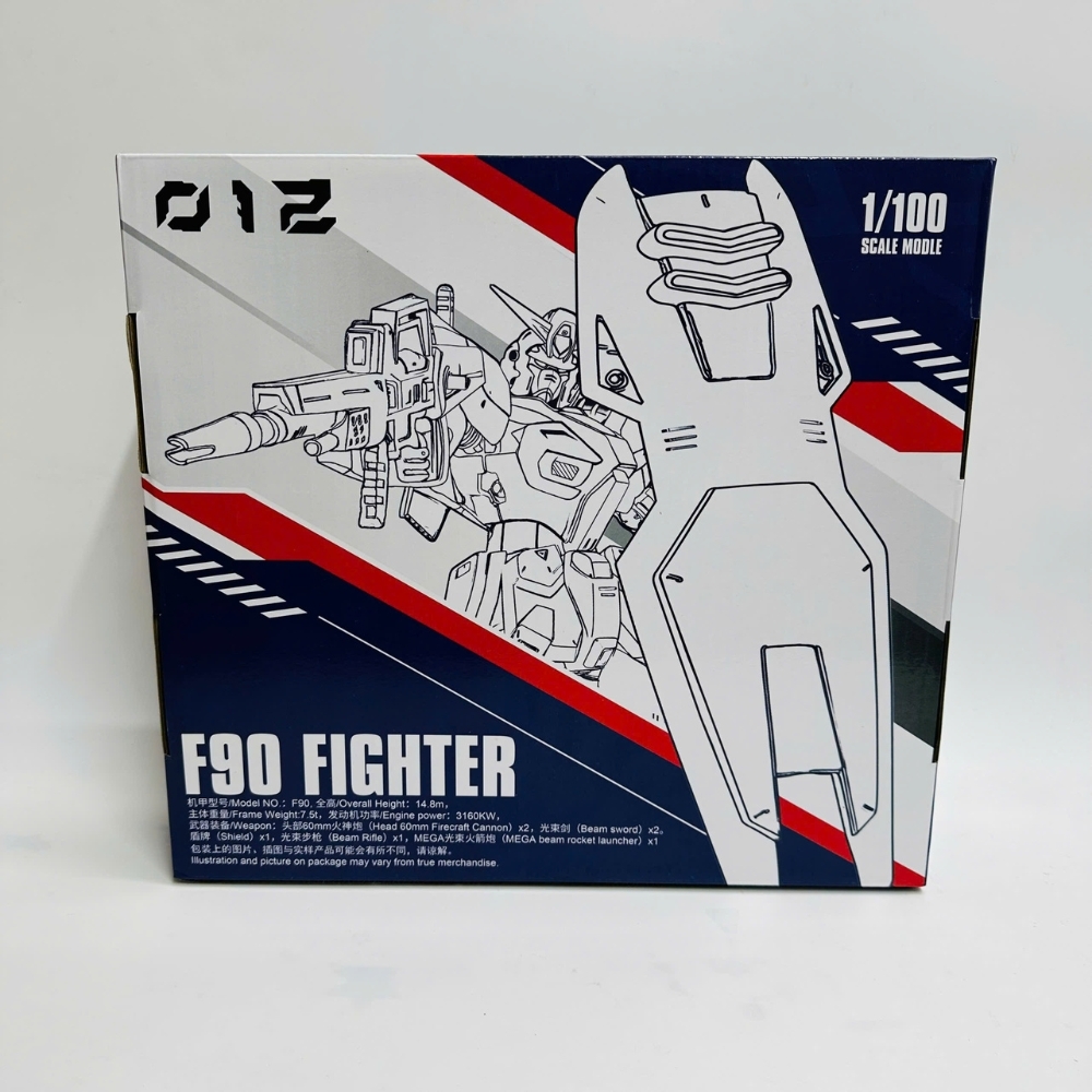 Hàng Cao Cấp - Mô hình Gundam 1/100 F90 FIGHTER Trắng Cao 17cm - nặng 150gram - Figure Gundam - Có hộp màu SKU : 012-F N1-K15-T4-S3