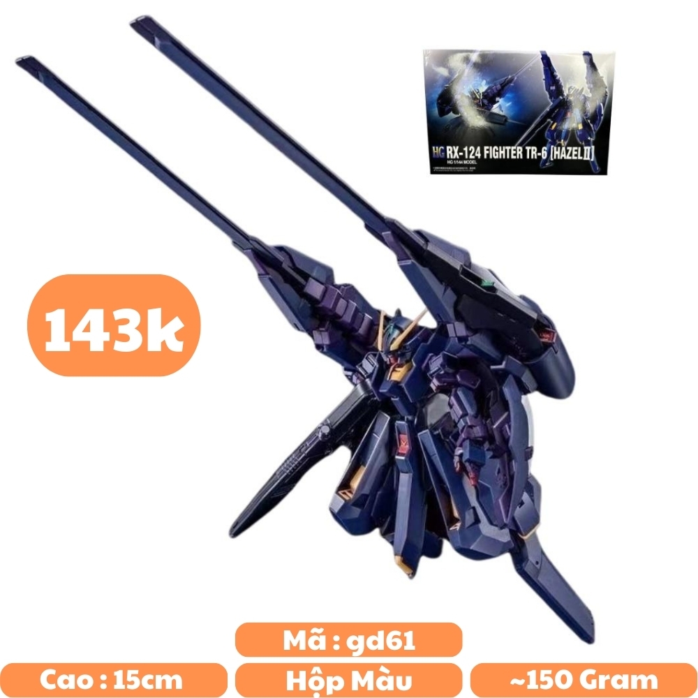 Mô Hình HG gundam RX - 124 FIGHTER TR - 6 ( HAZEL II ) Cao : 15cm - Nặng : 200 - SKU : XF-07 - N1-K8-T3-S3