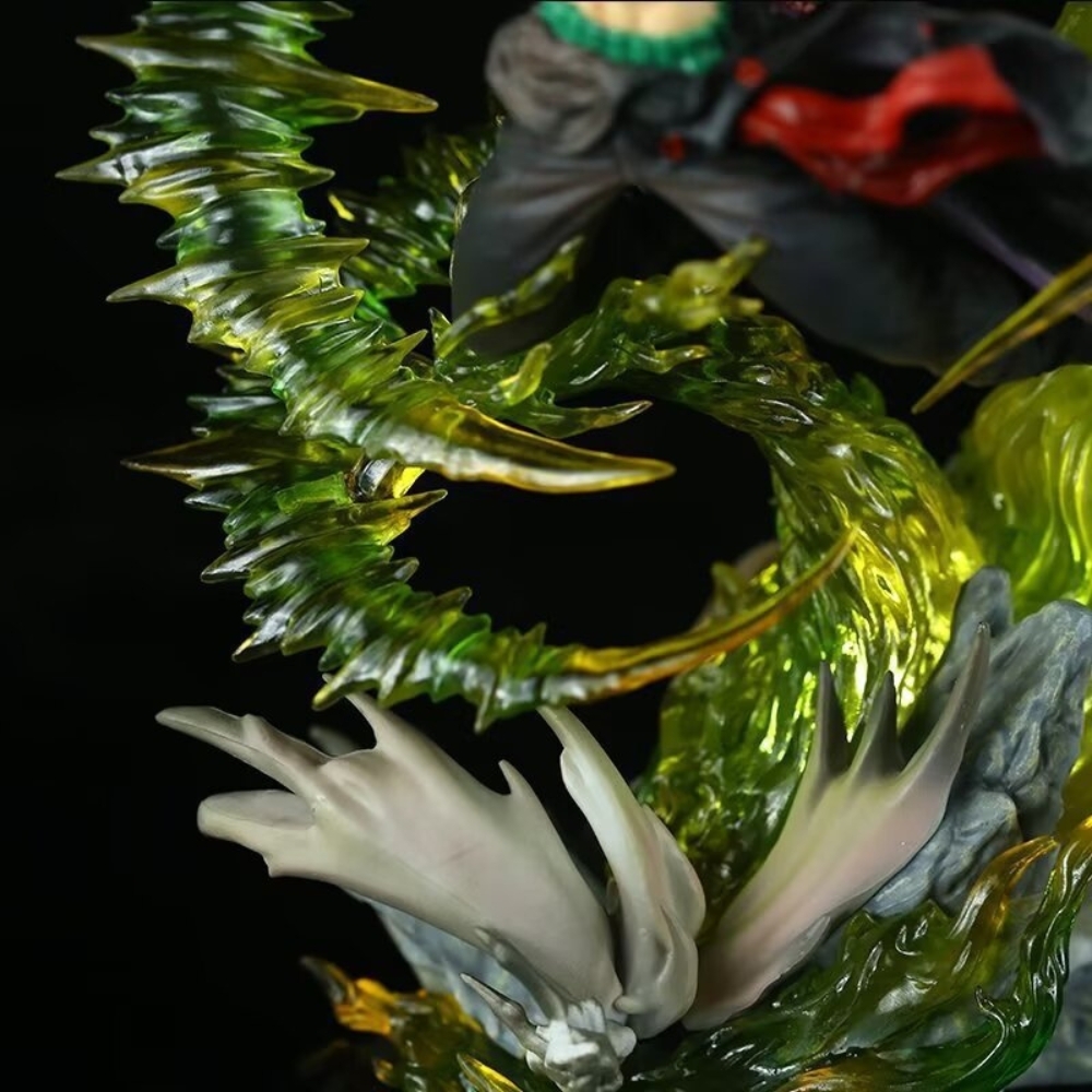Mô Hình OnePiece Zoro trạng thái chiến đấu Cao : 29cm - có led siêu ngầu - Figure OnePiece - Hộp Màu - K27-T4-S2-3