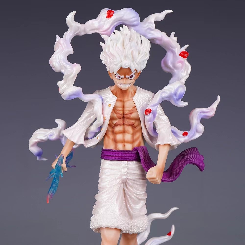 Mô Hình OnePiece Luffy gear 5 áo trắng dáng đứng 2 tay thay thế siêu đẹp Cao 23cm - Nặng 380gram , Figure OnePiece - Full Box