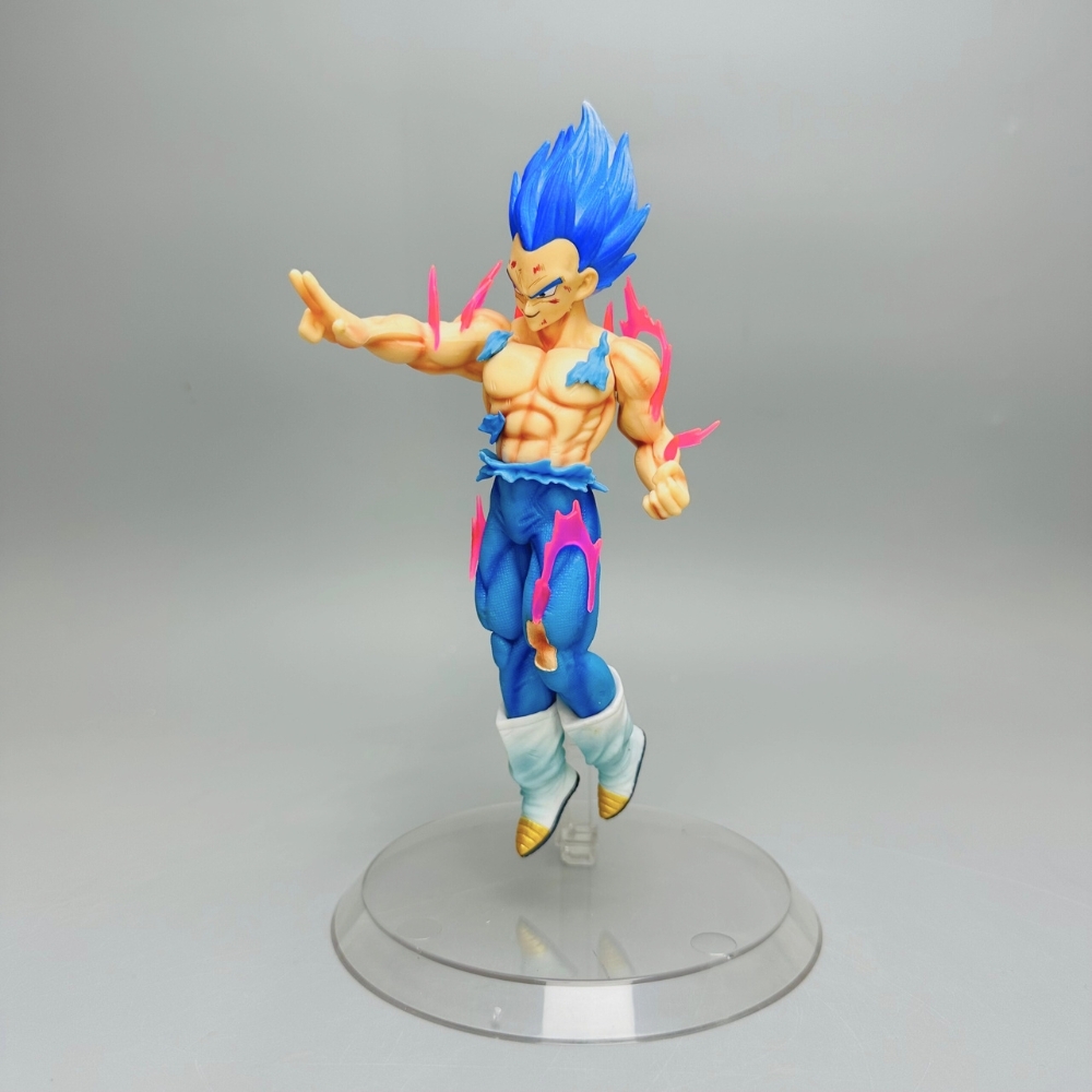 Mô Hình Dragon Ball Vegeta tóc xanh cởi trần chỉ tay Cao 20cm Nặng 200gram - Figure DragonBall - Có Hộp Màu