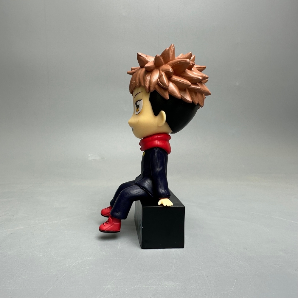 Mô Hình Itadori Yuji dáng ngồi - Cao 11cm - nặng 100gram - Box màu  : bọc túi OPP - Figure anime Jujutsu Kaisen - N1-K39-T3-S1