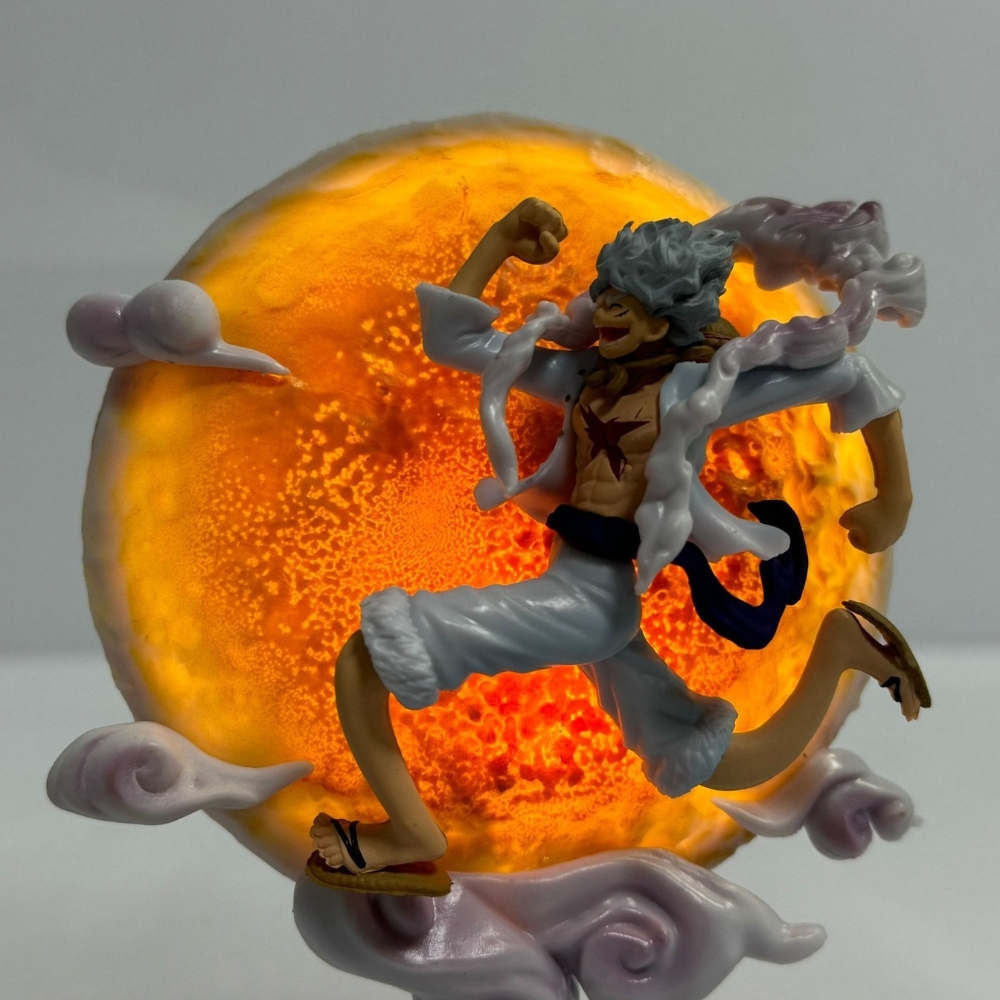 Mô Hình OnePiece Luffy Gear 5 ánh trăng bản nhỏ Bản B - Cao 13.5cm - nặng 125gram - Phụ kiện : có LED , Figure OnePiece - có hộp bìa - N4-K4-BL3