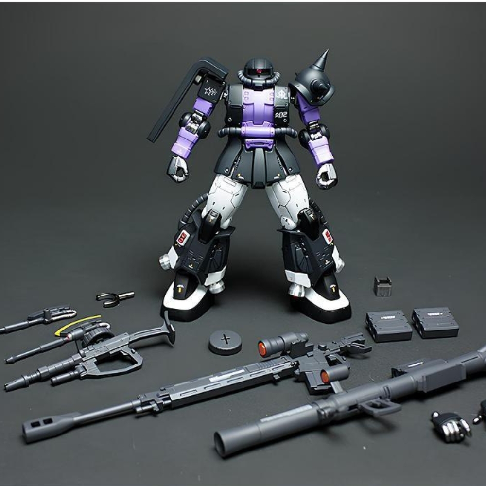 Mô Hình gundam Lắp Ráp HG 1/144 GTO 003 MS-06R-1A Zaku II Fighter High Mobility Type Cao 17cm - nặng 150gram - Figure Gundam - Có hộp màu SKU : XD003 - K28-T4-S7