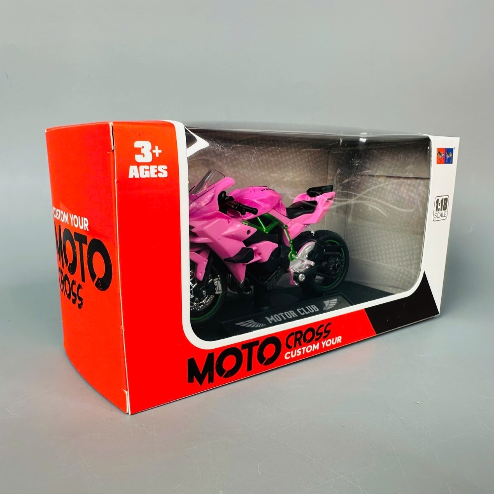 Mô Hình xe máy Hồng 1:18 Hợp kim - Dài 11cm - rộng 4cm - cao 6.5cm - nặng ~ 300gram - FULL BOX : box màu SKU : oto425 - K70-T2-S12