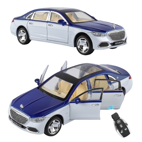 Mô Hình Xe Oto Maybach S680 tỉ lệ 1:24 , Hợp kim , có âm thanh , có đèn , có điều khiển mở cửa - Dài 20cm - rộng 8cm - cao 7.4cm - FULL BOX : box - SKU: YC001 - (VAT: 003-01-230)
