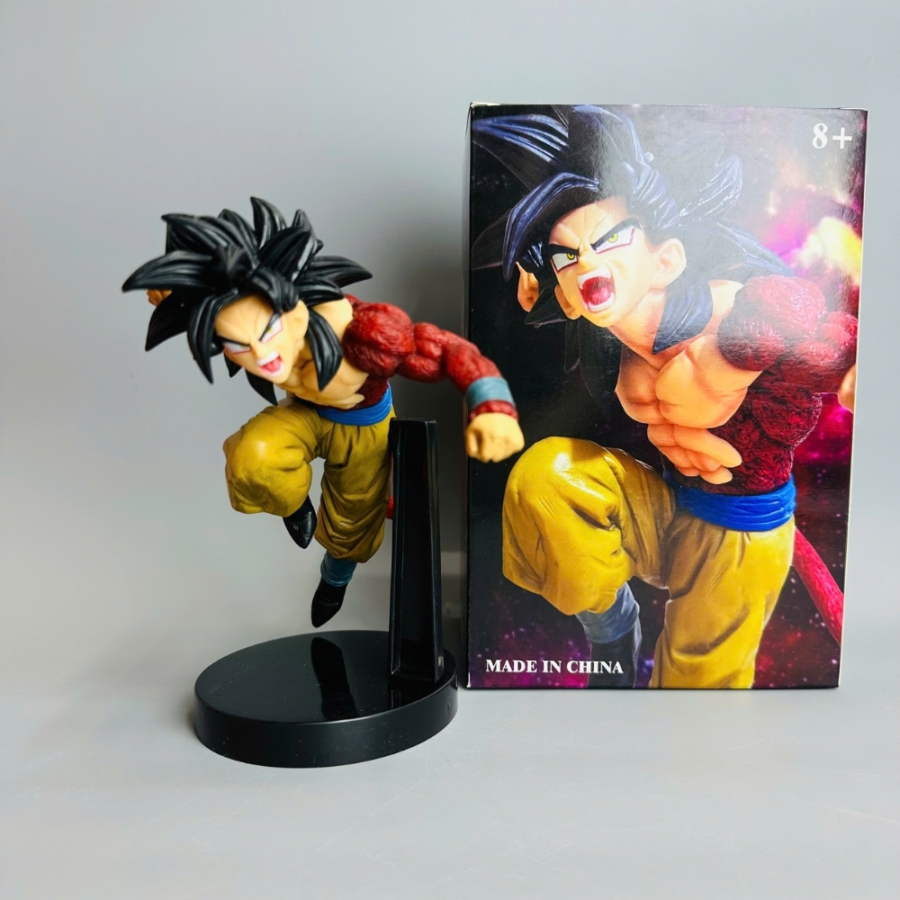 Mô Hình Songoku ssj4 dáng bay - Cao 17cm - nặng 250gram - Phụ kiện : Đế - bọc túi OPP - có hộp màu - N1-T2-ST7