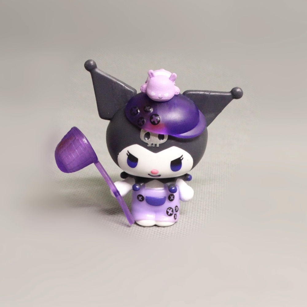 Mô hình kuromi bộ 6 kuromi - cao 7-8cm - Nặng 300gram - Bọc Túi - Full box - Có hộp mù n3-k32-t2-s1