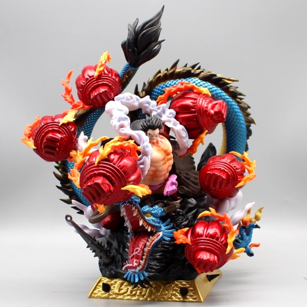 Hàng Thanh Lý Đã Qua Sử Dụng - Mô Hình One Piece Luffy đại chiến Kaido - Cao 20cm - nặng 2kg2 - Figure OnePiece - box màu -