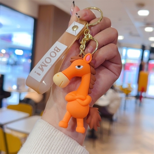 móc khóa ngựa cute 4 màu - dây dài 9.5cm mô hình cao 8.5cm - nặng : 50gram - no box - SKU: moc293 - (Vat: 88223-7)