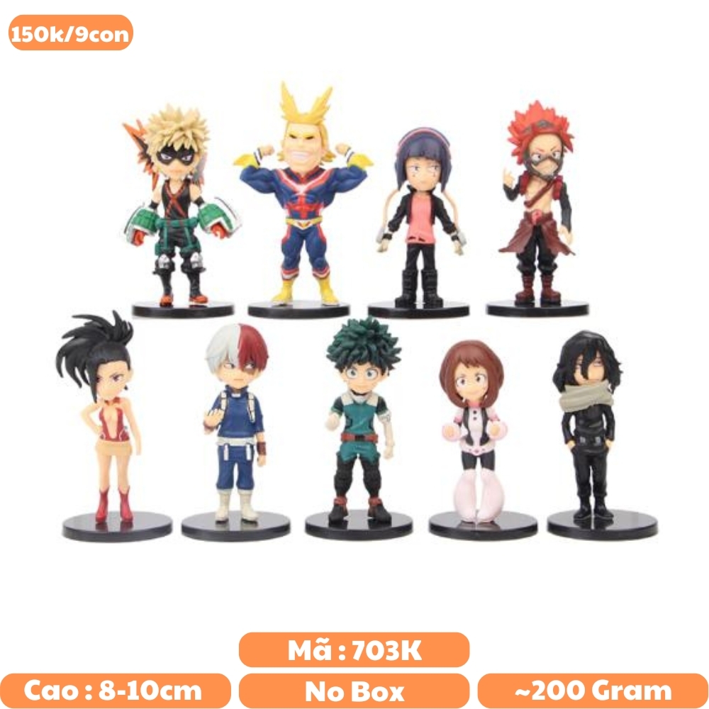 Mô Hình đồ chơi - 9 nhân vật Deku , All Might ,Todoroki Shoto ,Bakugo Katsuki figure my hero academia - Học Viện Siêu Anh Hùng - No Box - N3-K48-T4-S3