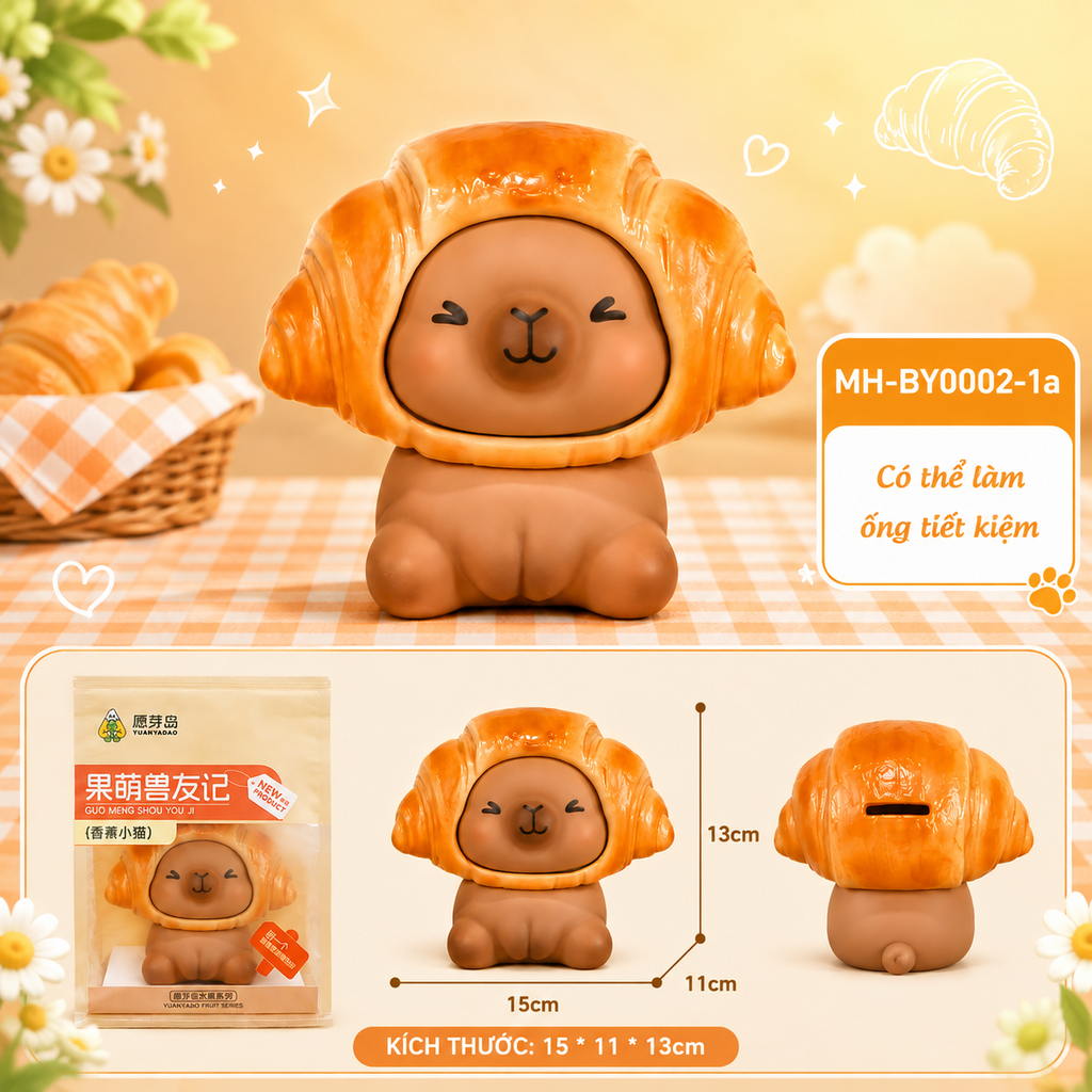 Mô Hình Các Con Vật Cosplay Bánh Ngọt Size Nhỏ KT 15*11*13cm - SKU : MH-BY0002-1 - (VAT: MH002)