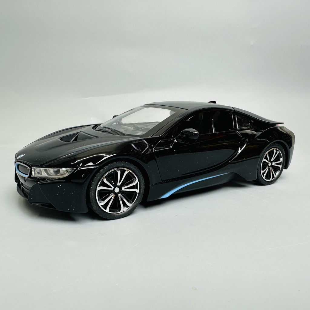 Mô Hình xe bmw i8 màu đen tỉ lệ 1:22 Hợp kim có thể mở cửa - bánh sau chạy cót - Dài 21cm - rộng 9cm - cao 5cm - nặng : 800gram - FULL BOX : box màu SKU : oto293 - N3-K8-T3-S4