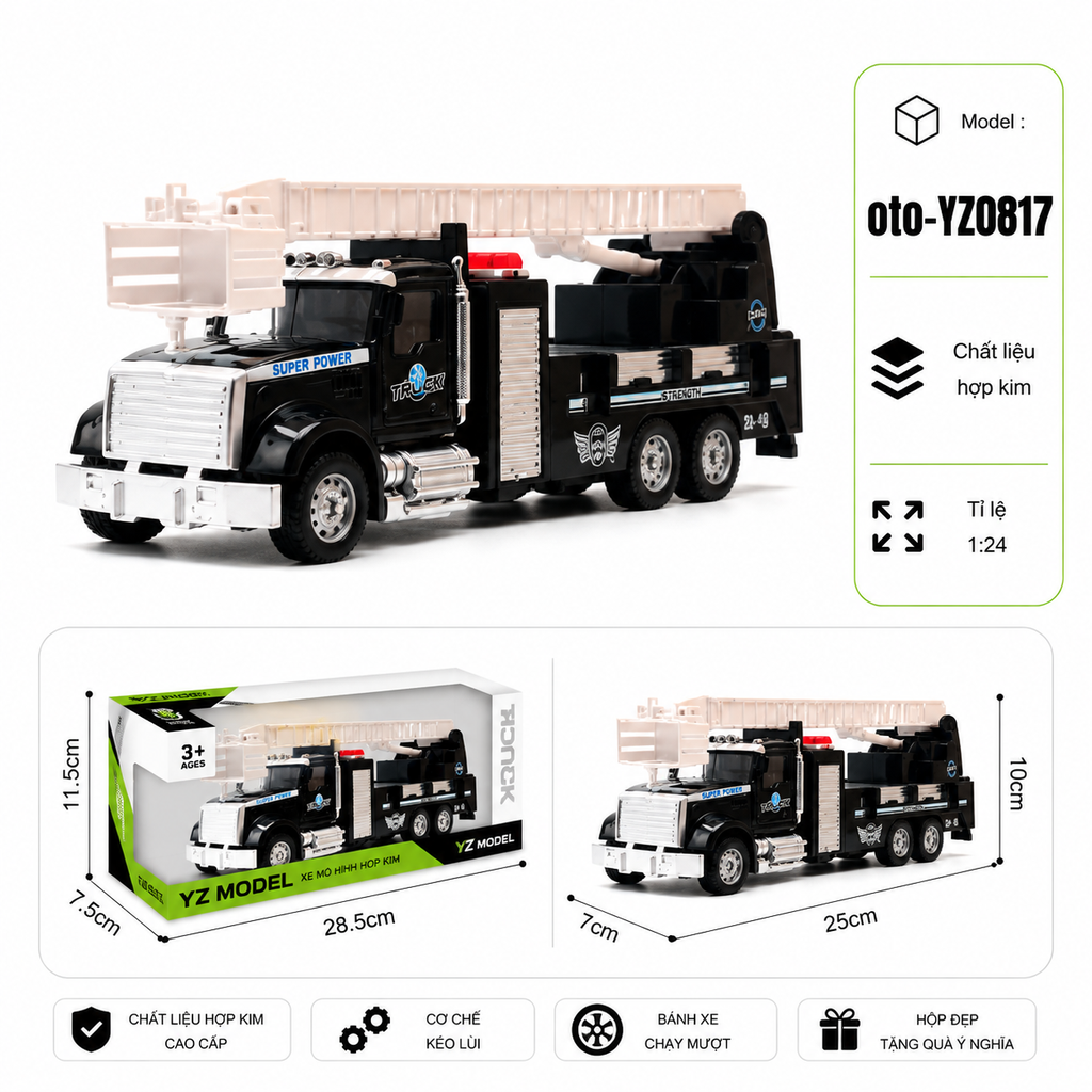 Xe Cảnh Sát có nhiều kiểu dáng , chất liệu hợp kim , tỉ lệ 1:24 : SKU : oto-YZ0817 ( Vat : 103-15-50 )