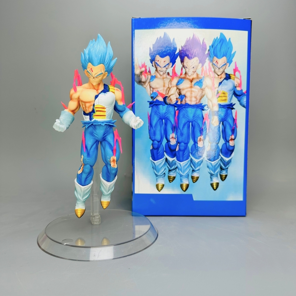 Mô Hình Dragon Ball Vegeta tóc xanh rách áo Cao 20cm Nặng 200gram - Figure DragonBall - Có Hộp Màu - N1-K39-T3-S3