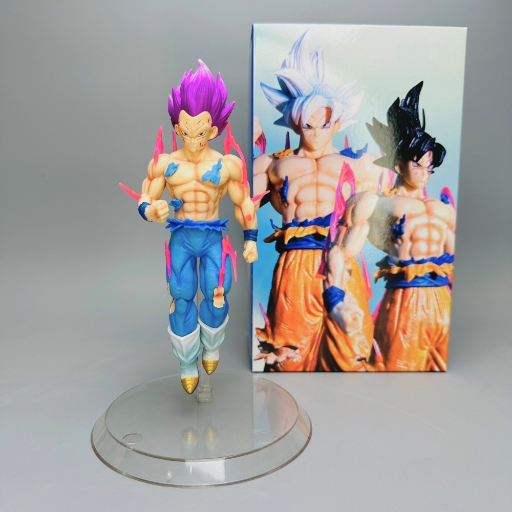 Mô Hình Dragon Ball Vegeta tóc tím cởi trần Cao 20cm Nặng 200gram - Figure DragonBall - Có Hộp Màu