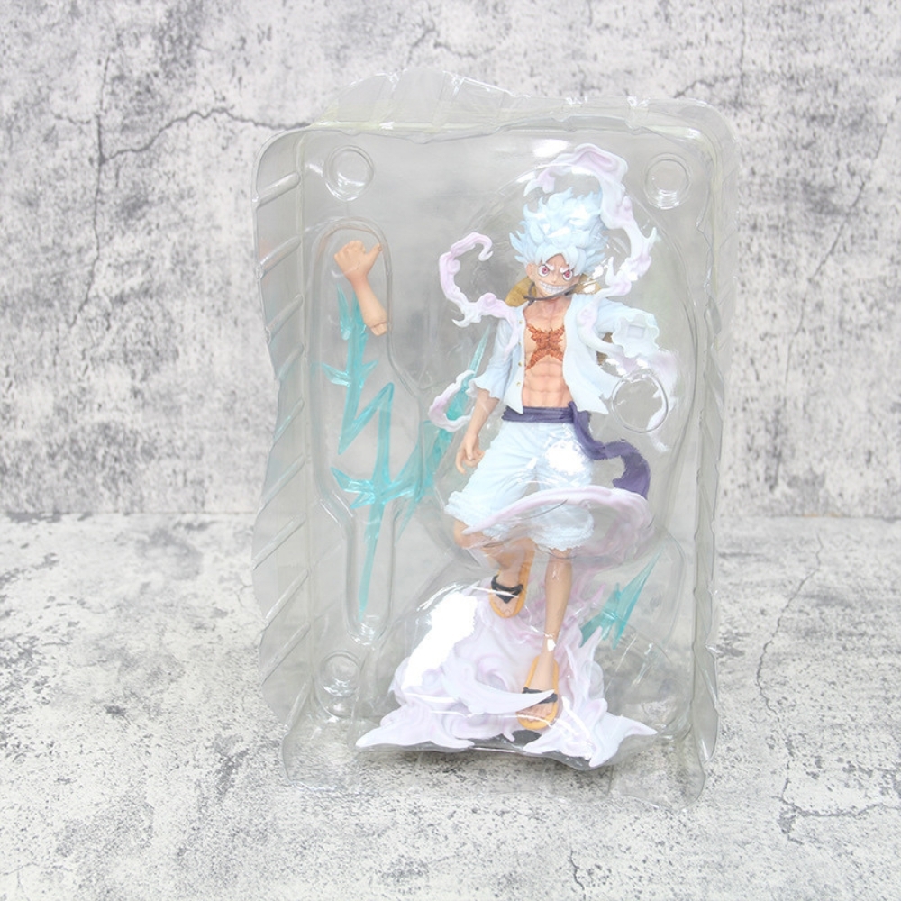 Mô Hình OnePiece Luffy gear 5 dáng đứng tay cầm sét Đế Đục - Cao 24cm - Nặng 400gram , Figure OnePiece - Full Box - N1-K29-T5-S3