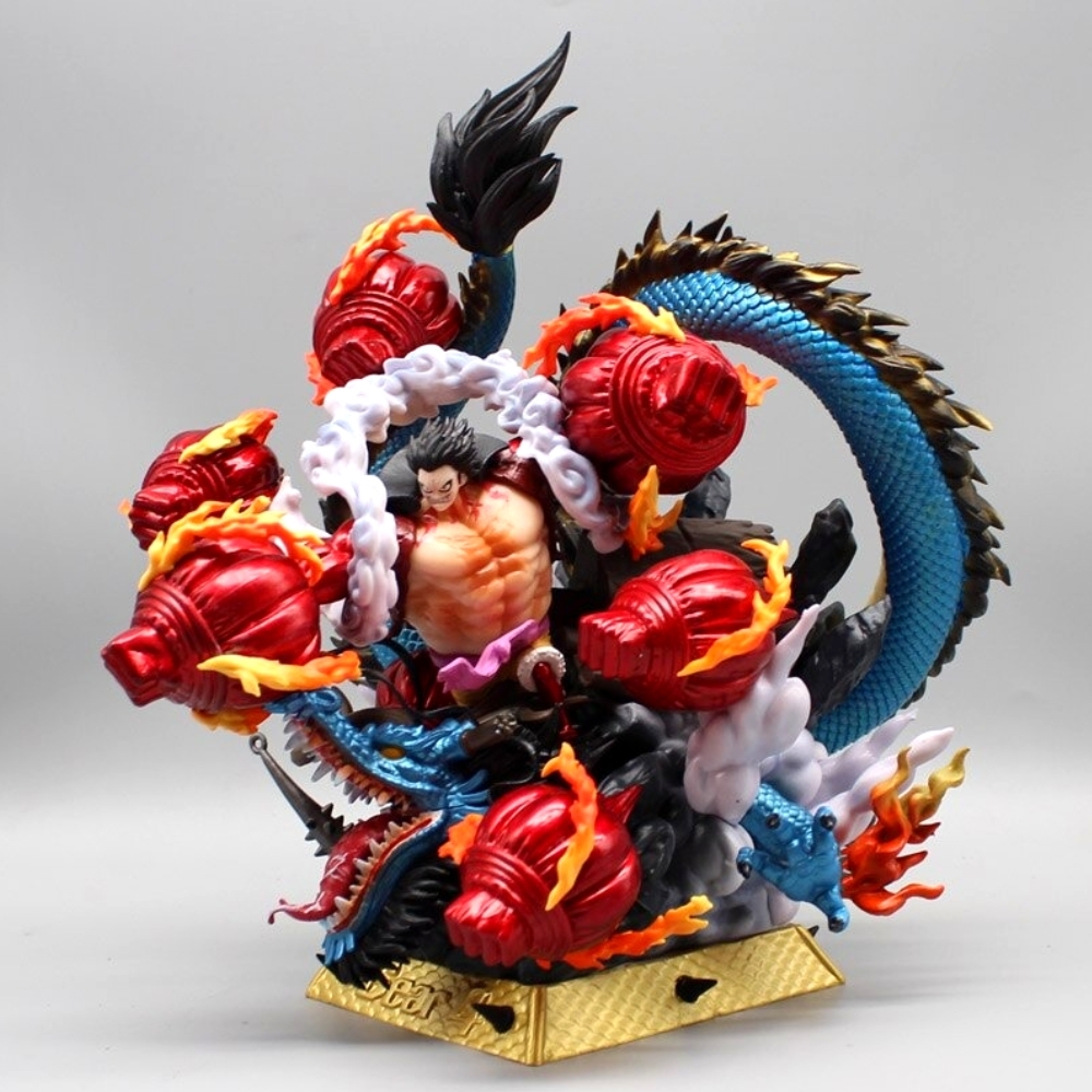 Hàng Thanh Lý Đã Qua Sử Dụng - Mô Hình One Piece Luffy đại chiến Kaido - Cao 20cm - nặng 2kg2 - Figure OnePiece - box màu -