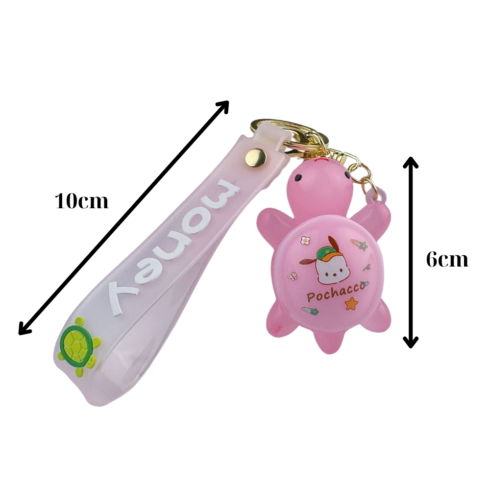móc khóa rùa hồng đậm - Dây móc dài : 10cm - Mô Hình Cao : 6cm - Nặng : 50gram - No Box : bọc túi OPP N3-K17-T1-S2