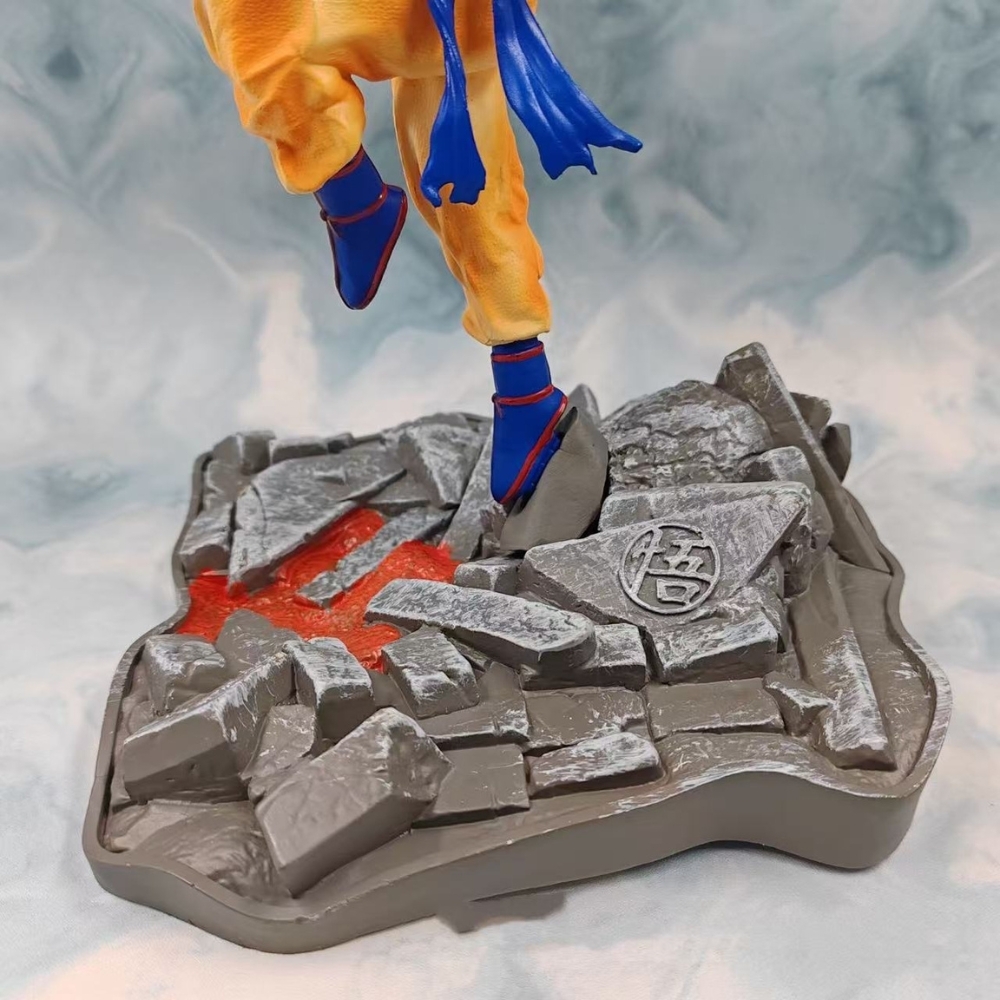 Mô hình DragonBall SonGoku cầm ngọc rồng chiến đấu - Cao 24cm -nặng 500gram - Dragon Ball - Hộp Màu K5-T4-S9