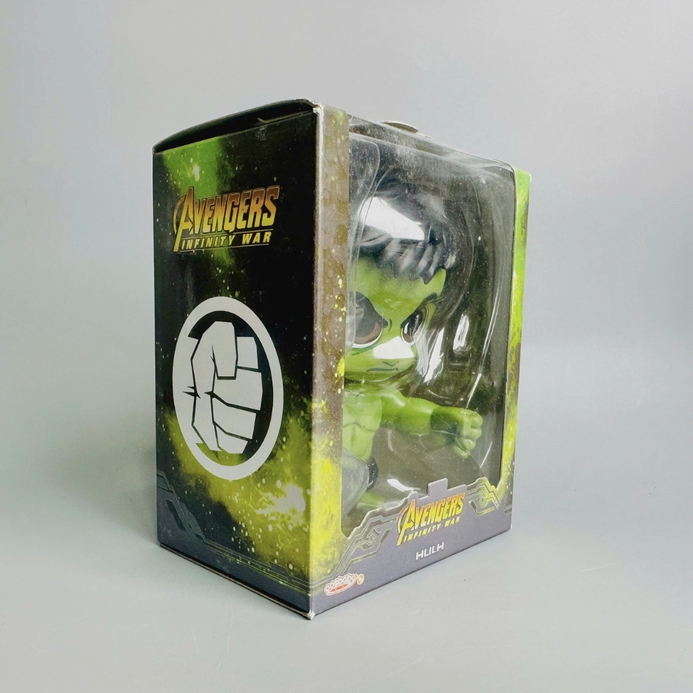 Mô Hình Avenger Hulk chibi Lắc Đầu Dáng Đứng - Cao 11cm - Nặng 150gram - Figure Avenger - Full Box - (VAT : G873-78) - K73-T4-S2